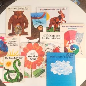 Eric Carle 9 book set children's books